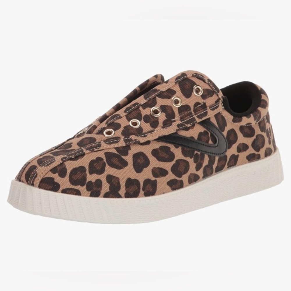 Anthropologie Tretorn Leopard Slip-On Sneakers Women’s Size 6